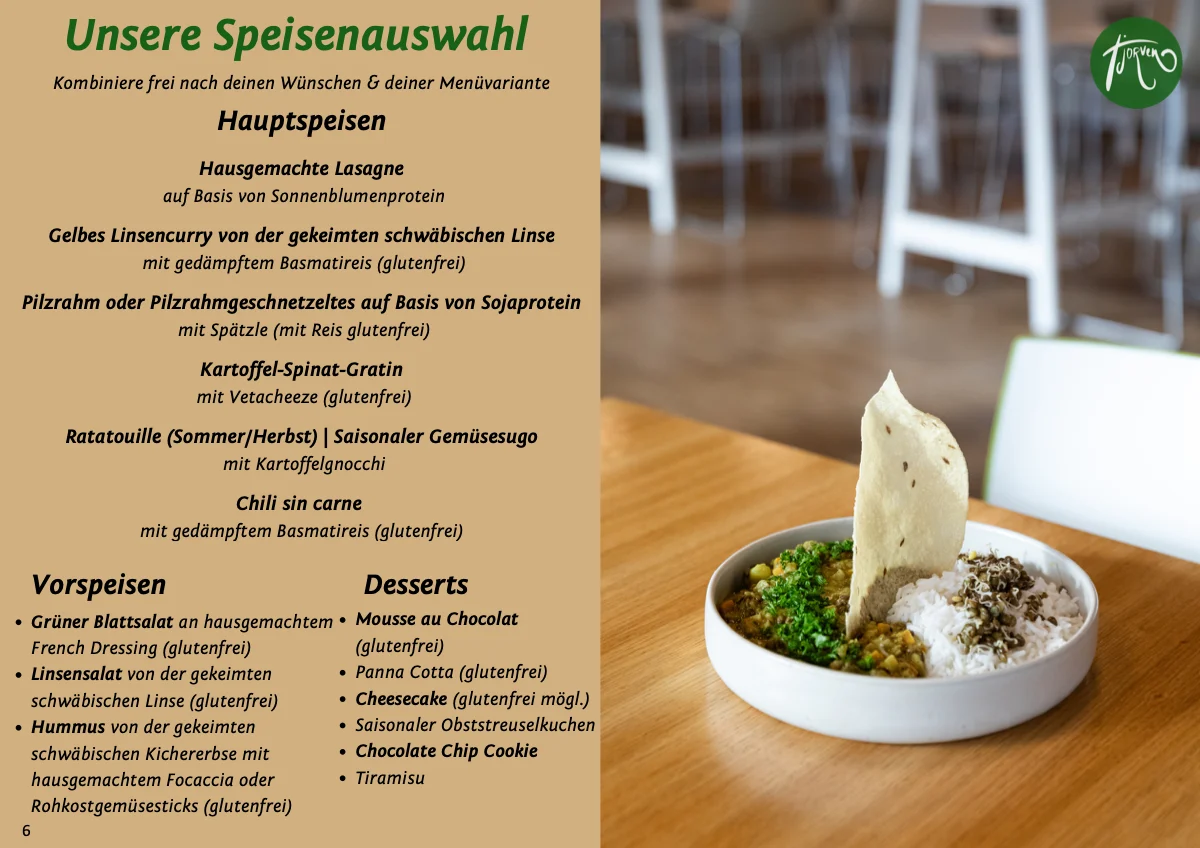 Seite 6 von 8: Unsere Speisenauswahl