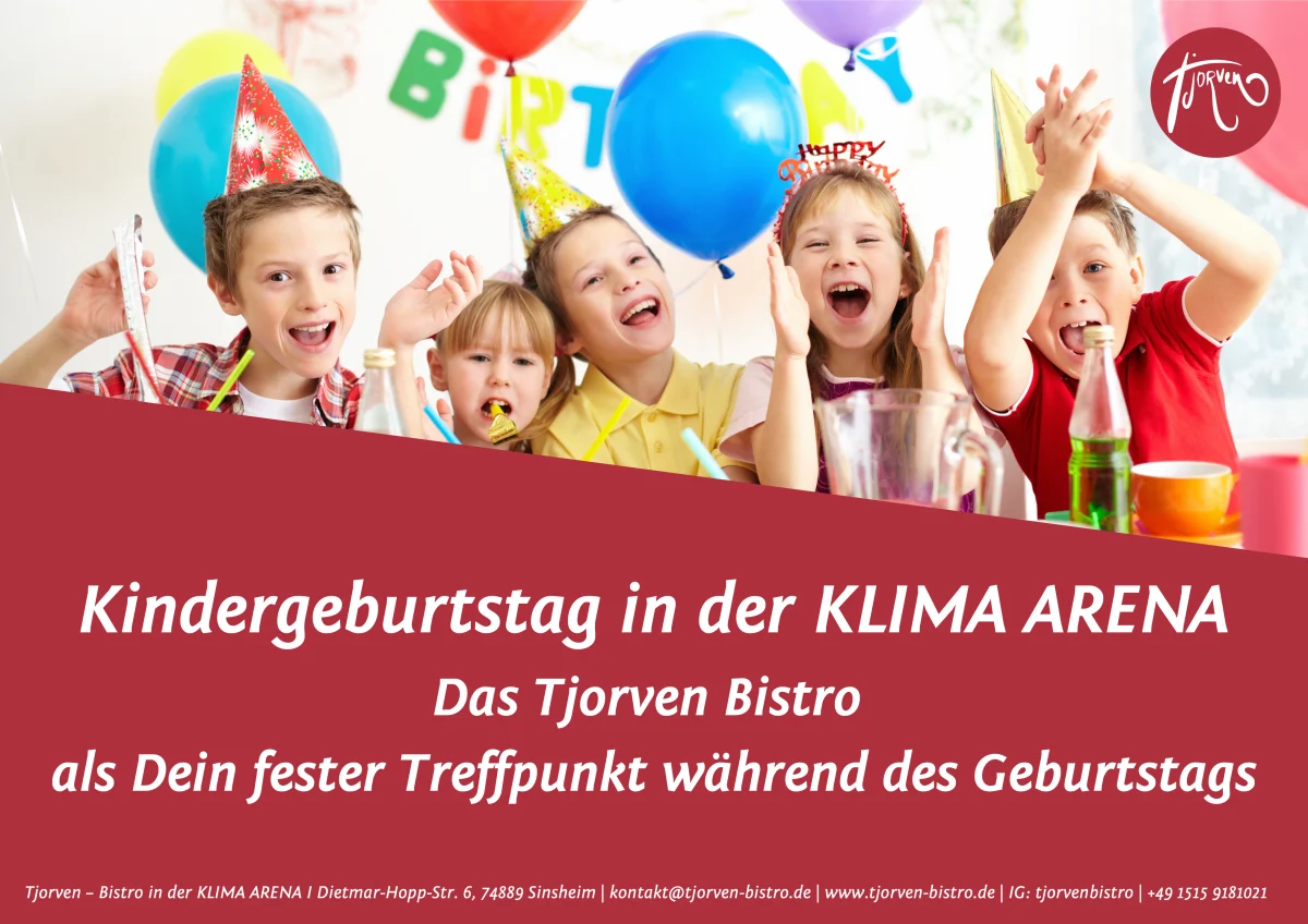 Seite 1 von 4: Titelseite: Kindergeburtstag in der KLIMA ARENA